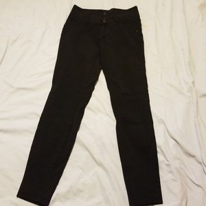 Black, high waisted, jegging